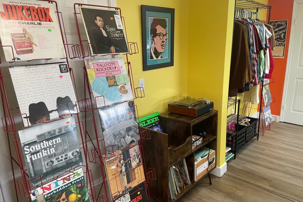 vinyl for sale at yard sale records