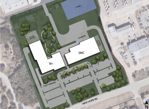 A design of two buildings 