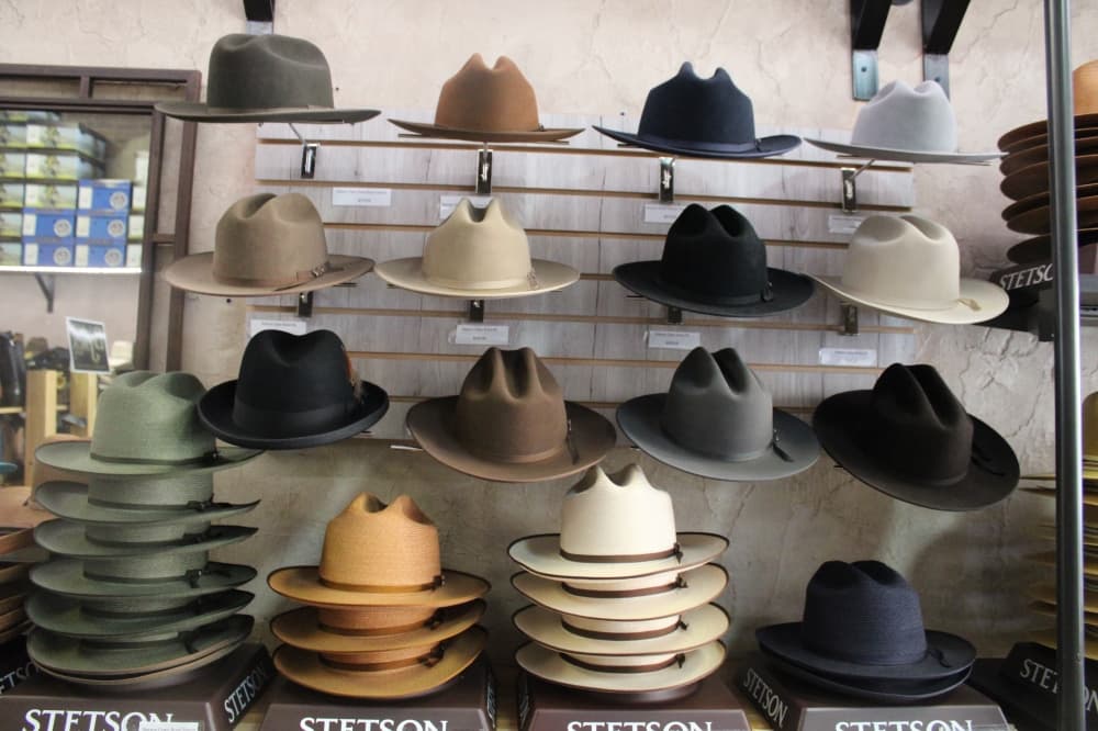 several hats at McKinney Hat Company. 