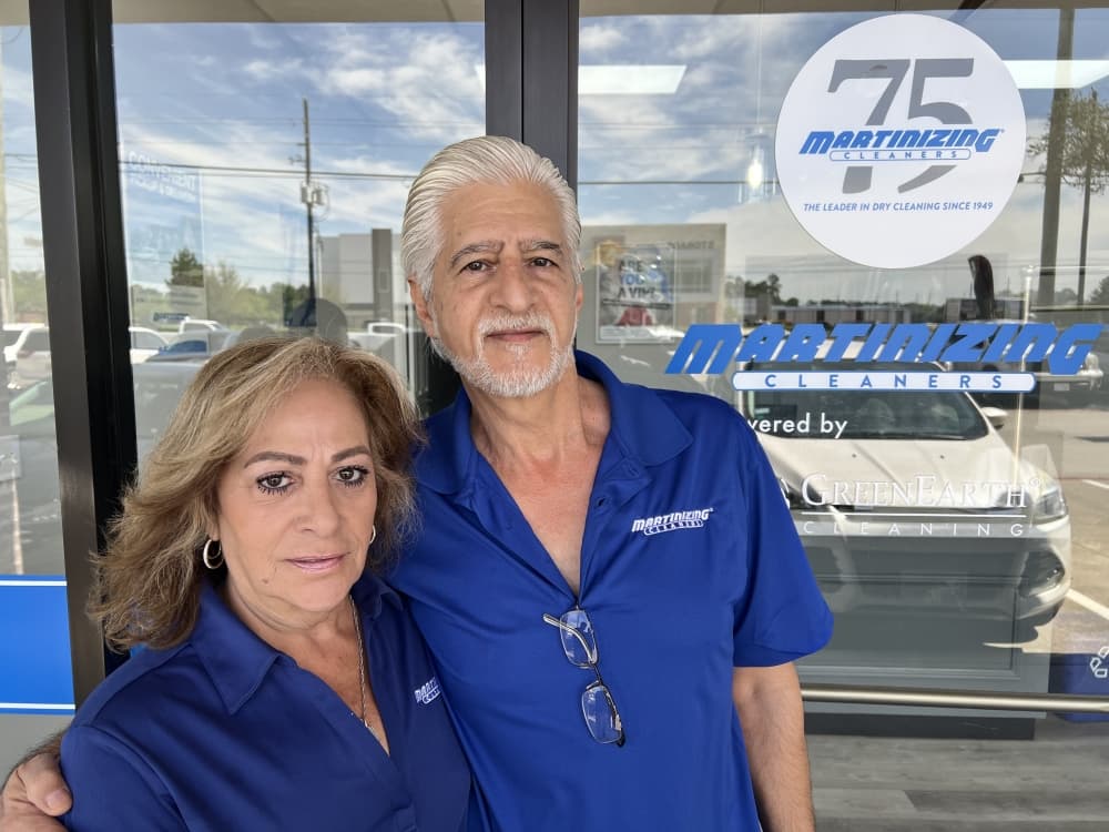 Two people posing for a photo