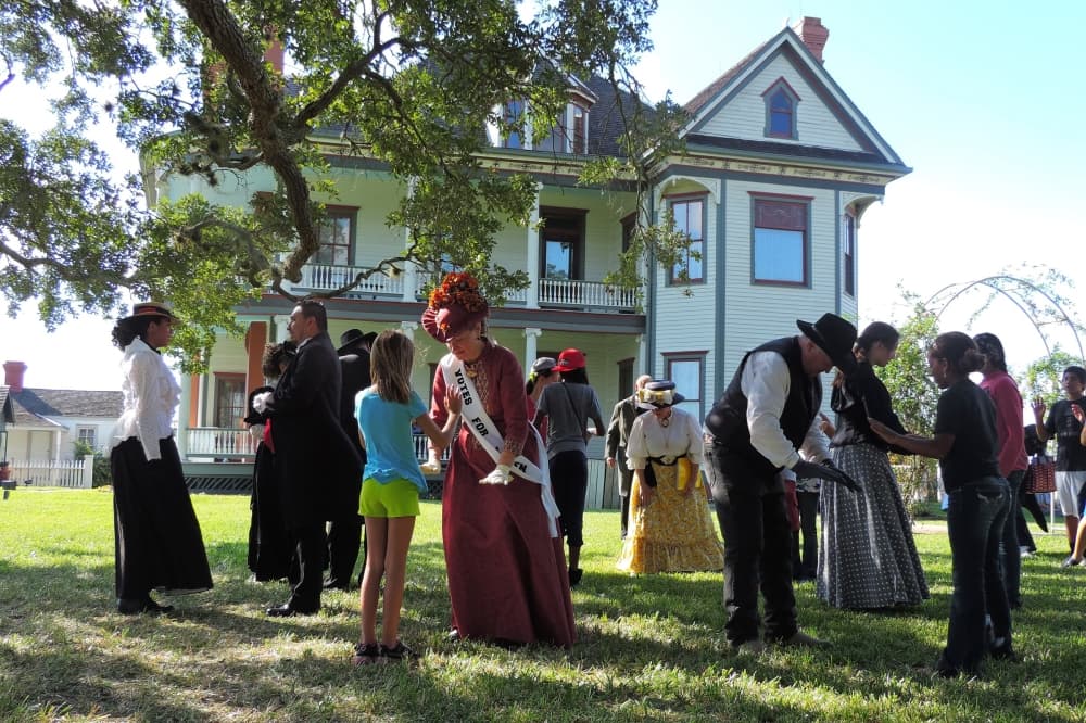 a tour at the George Ranch 