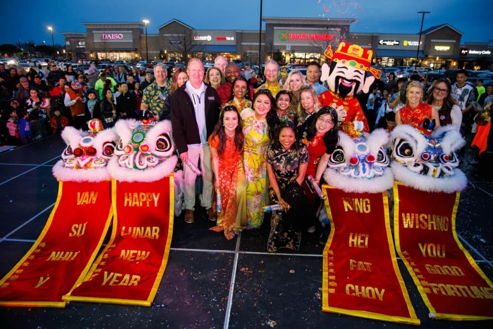 Lunar New Year pose 
