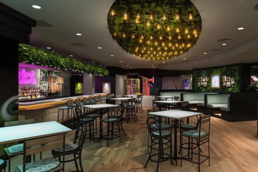 A photo of the interior of the bar
