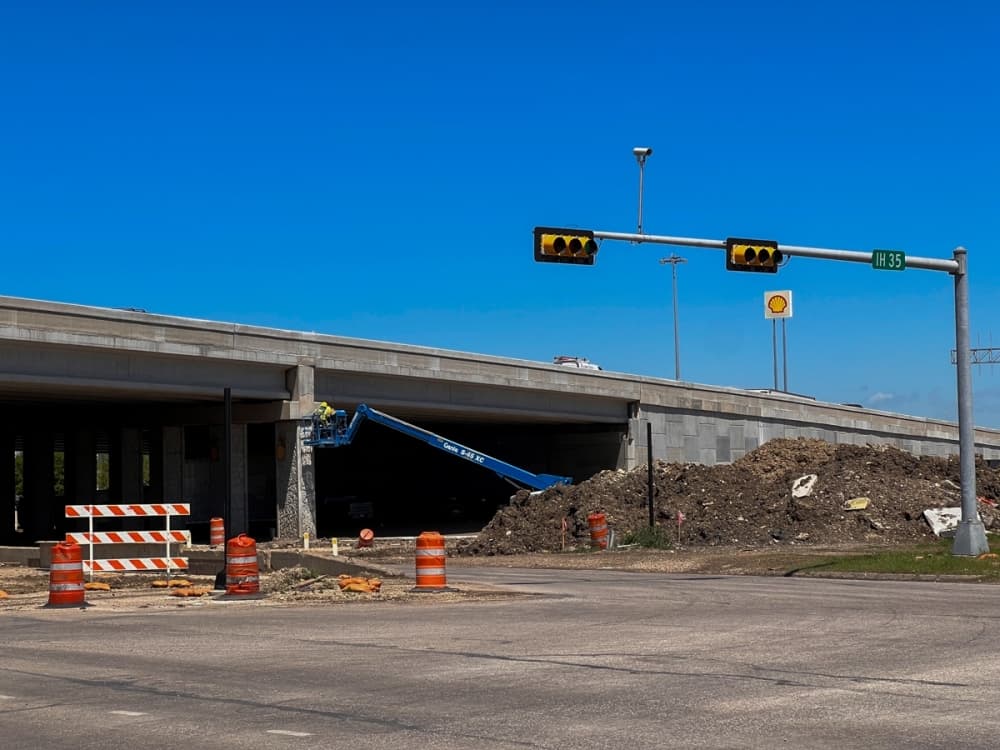 Work at I-35 and Hwy. 123 intersection to continue through 2024