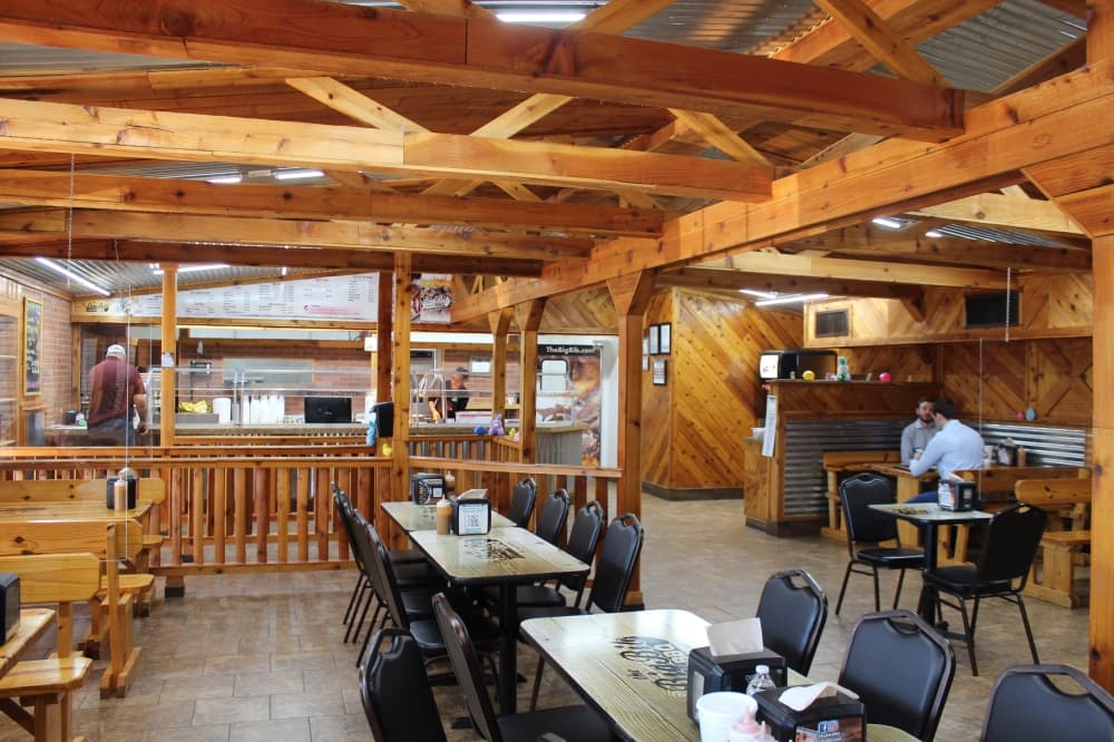 The Big Bib BBQ in New Braunfels is in the building that was previously McBee's BarB-Q. Shropshire said they renovated the place for about two years before opening. (Sarah Hernandez/Community Impact)
