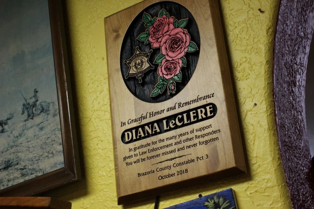 plaque for Diana LeClere
