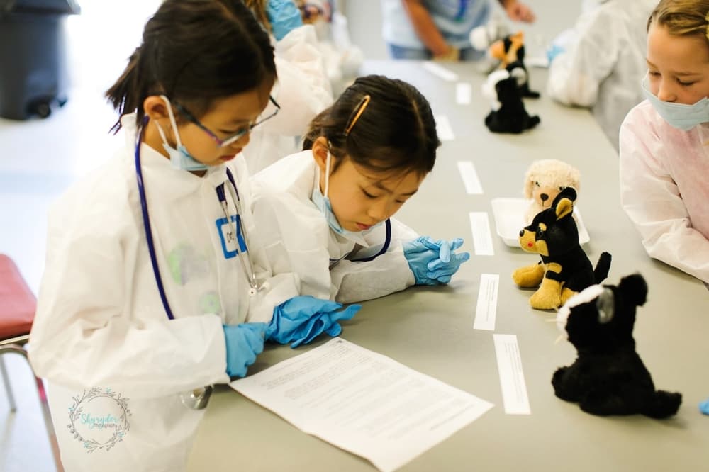 Kids being doctors