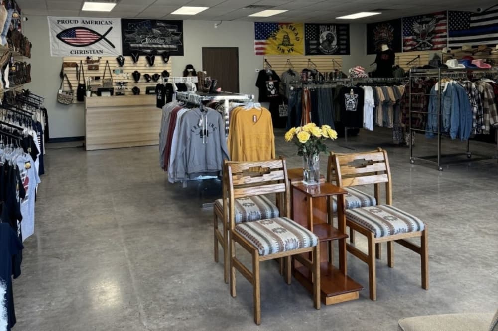 The business offers a variety of boots, clothes, leather purses, turquoise jewelry, hats and graphic T-shirts. (Courtesy Roland's Boots)
