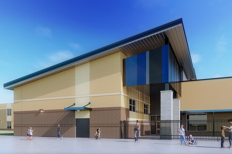 Rendering of new school