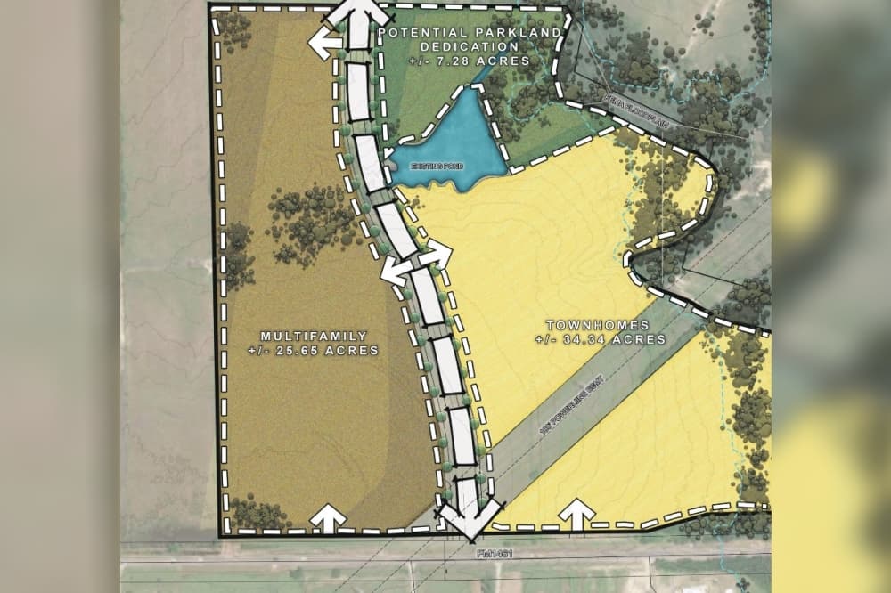 Concept plan of the annexed 74 acres