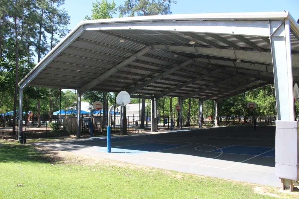 New covered multipurpose court opens at Bear Branch Park in The Woodlands