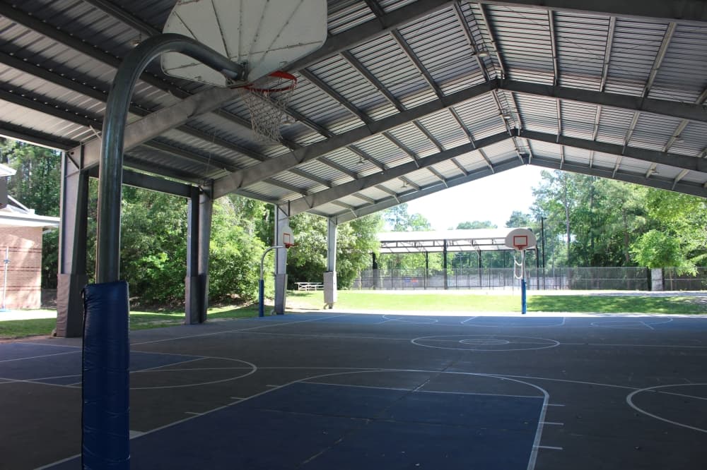 The covered facility includes courts for pickleball, lacrosse and other sports. (Jessica Shorten/Community Impact)