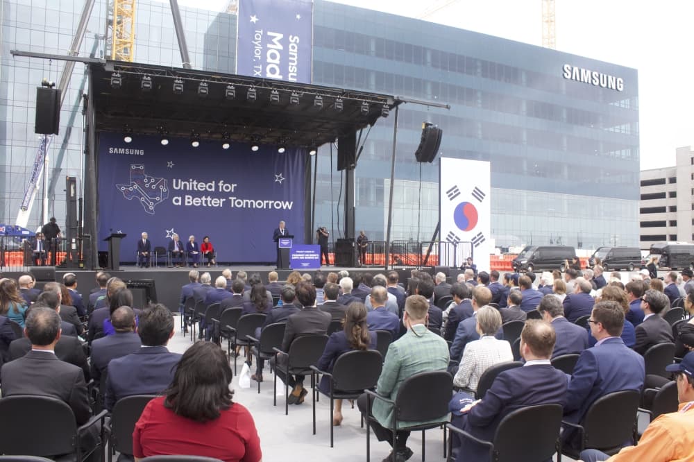 The Samsung announced an additional $45 billion it invested into its semiconductor plant in Taylor. (Grant Crawford/Community Impact)