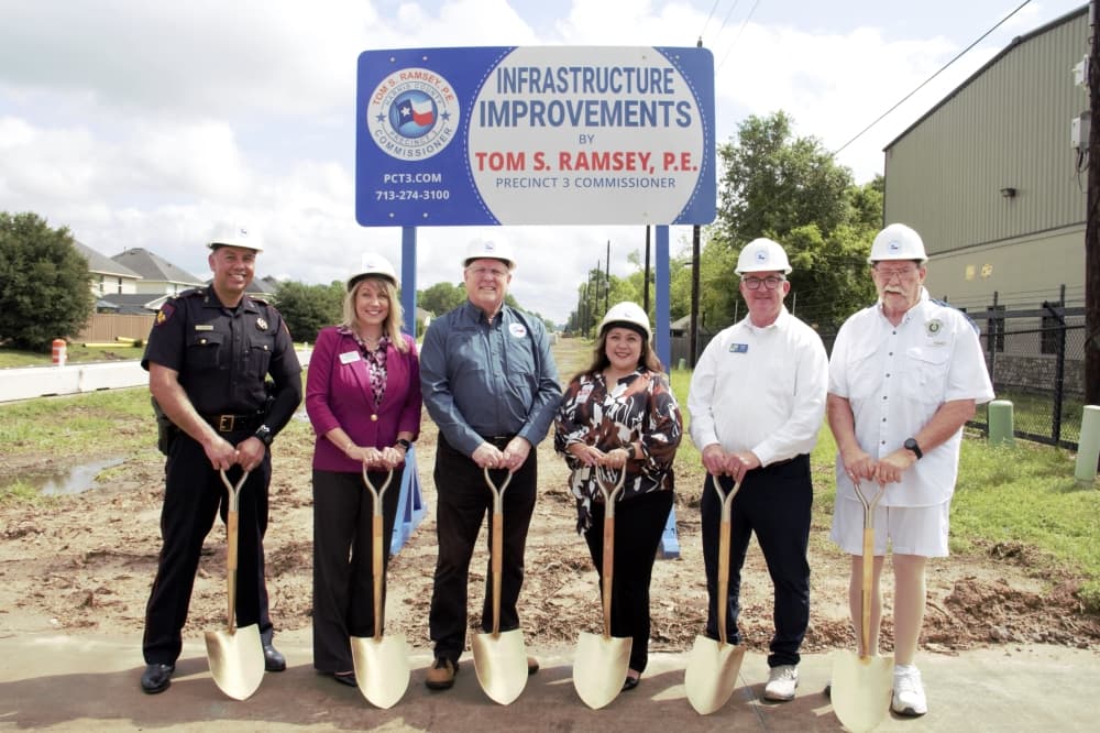 Harris County Precinct 3 breaks ground on Treaschwig Road widening project