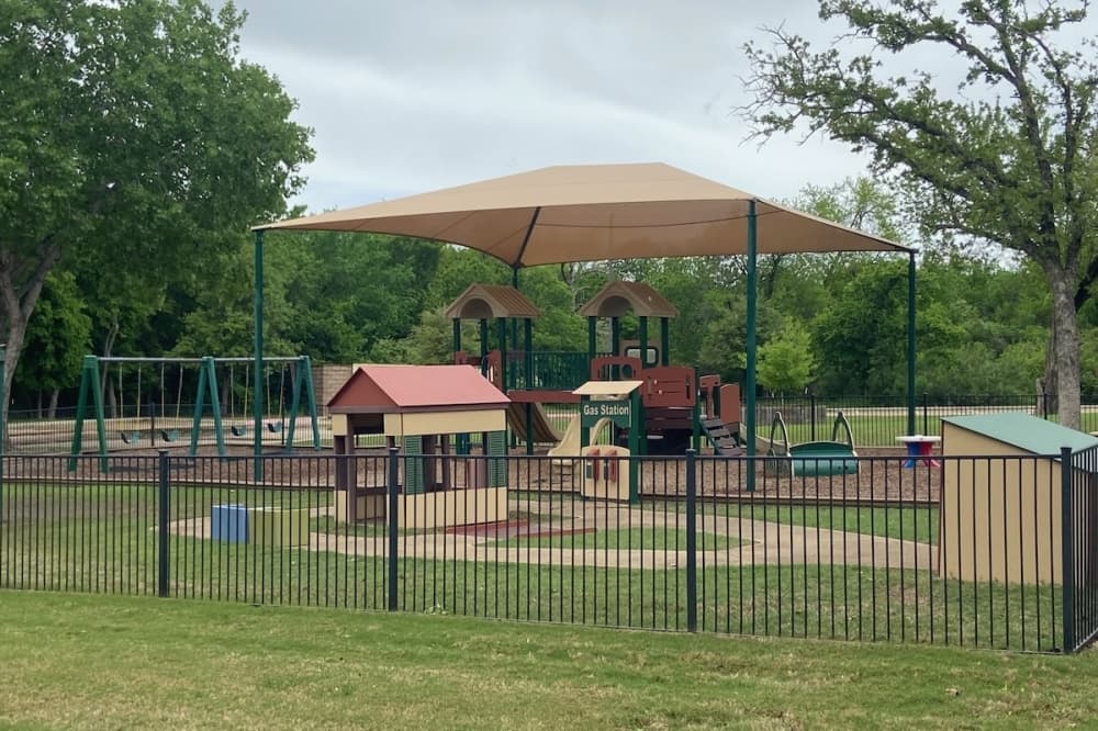 photo of gated playground