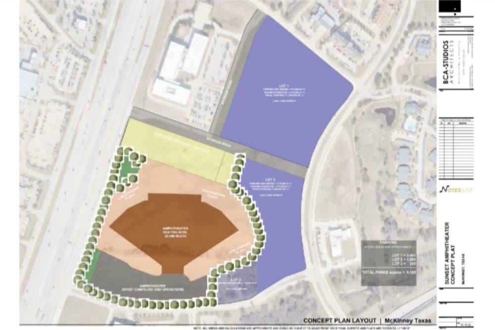 Site plan of the amphitheater