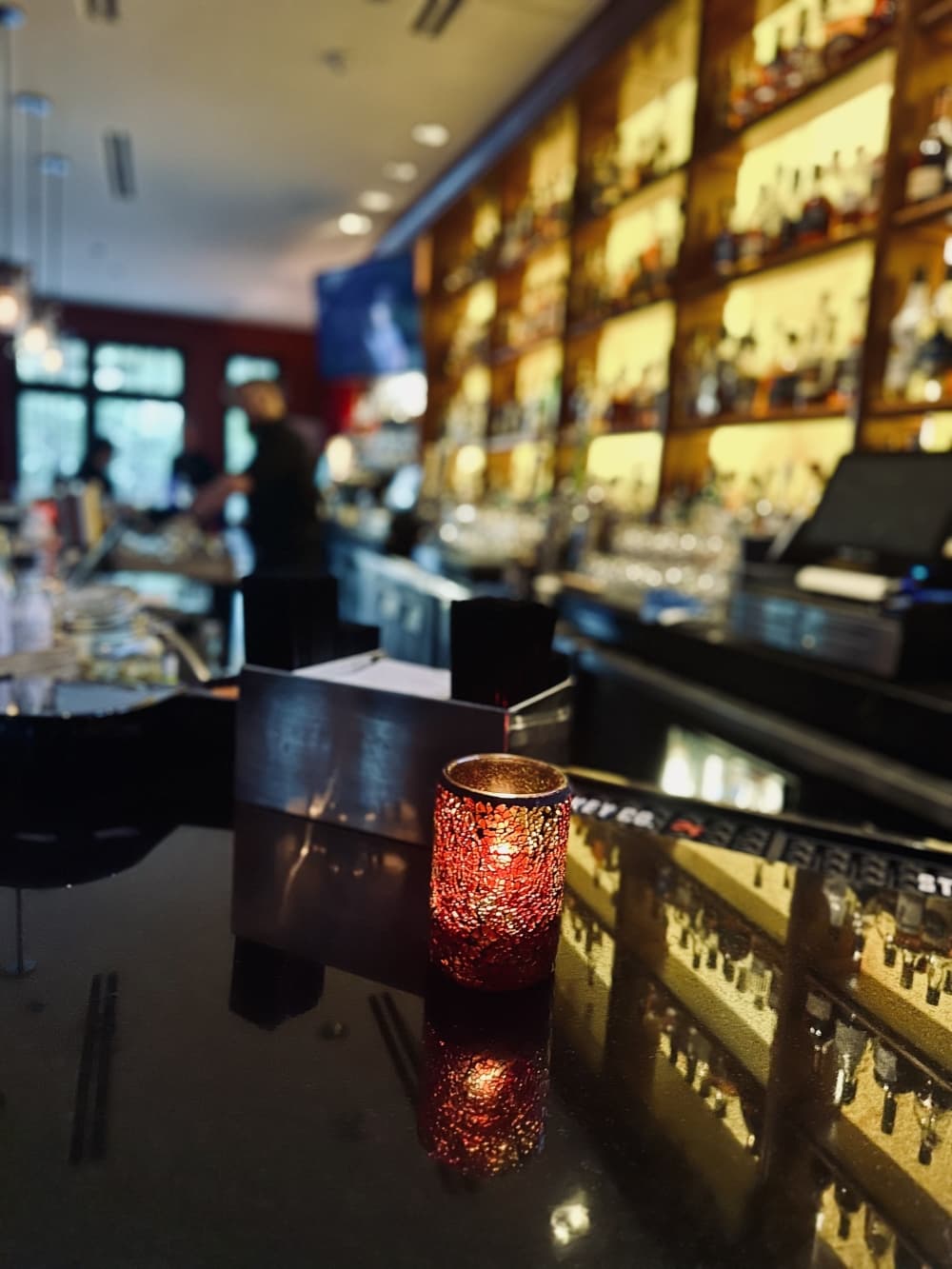 A shot of the bar inside.