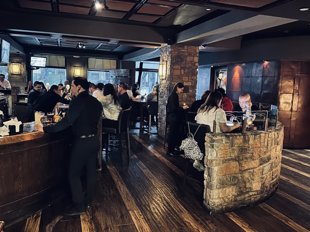 A look inside the restaurant.