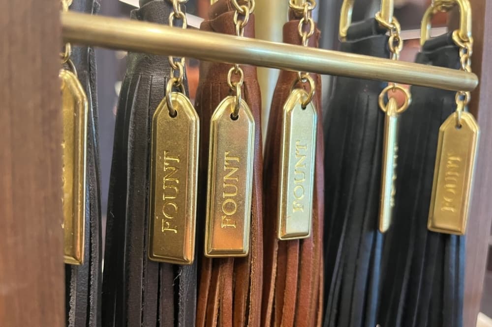 tassles with Fount logo 