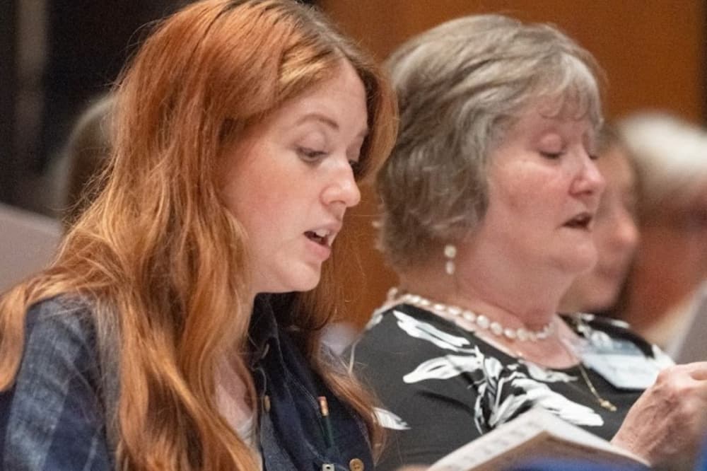 Singing duo at Bay Area Chorus