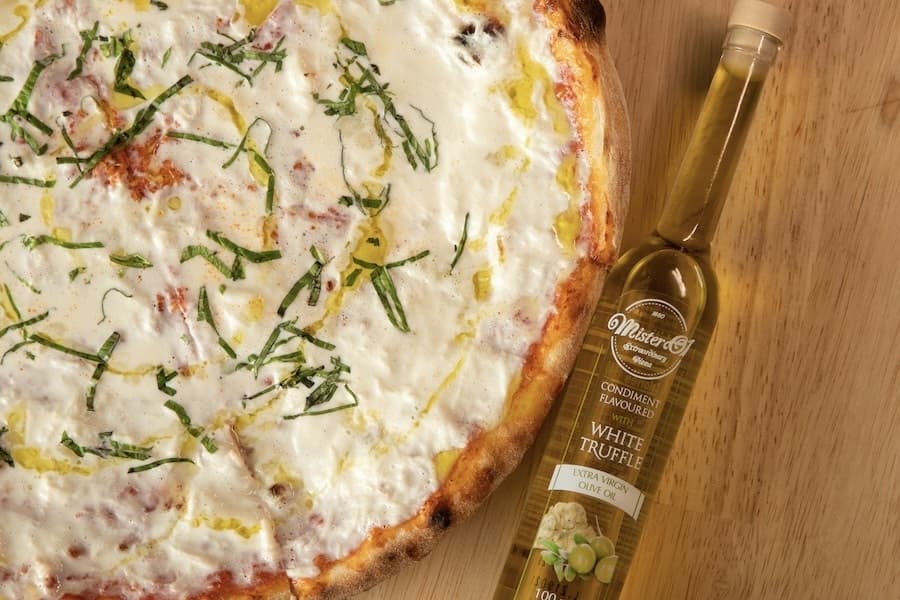 Mister O1 Extraordinary Pizza serves specialty pies in Flower Mound