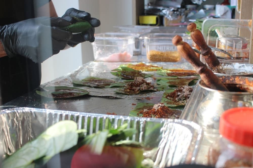 food station at Elite Indo Pak