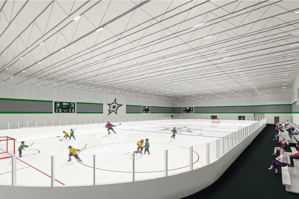 StarCenter Multisport Northlake will feature two NHL regulation sheets of ice and eight basketball courts, which can be converted to 16 volleyball courts. (Courtesy Tony Fay PR)