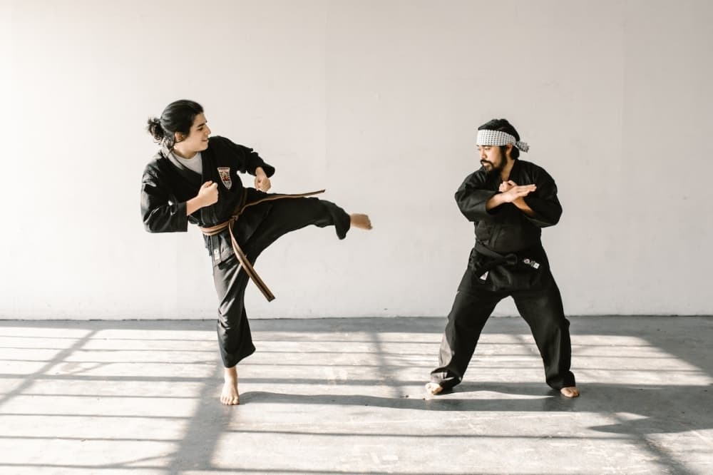 people performing Taekwondo