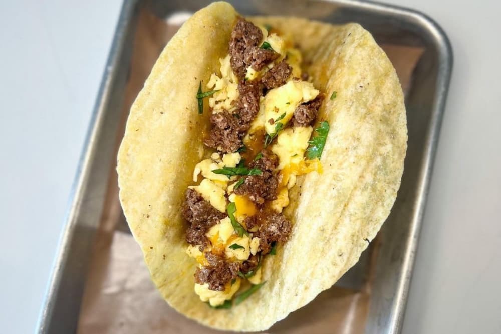 chorizo breakfast tacos