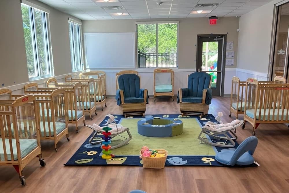 The interior of a childcare school room