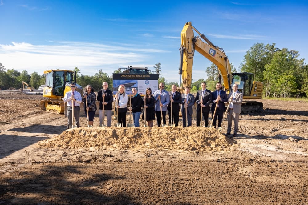 Humble ISD officials break ground on Lake Houston Middle School