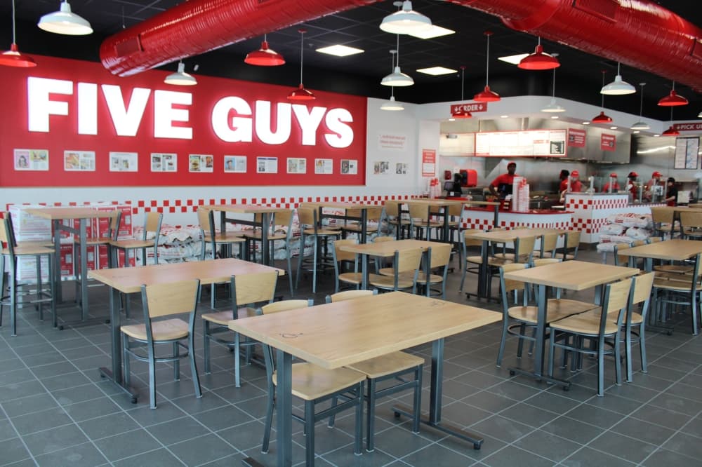 Five Guys serves burgers in Frisco