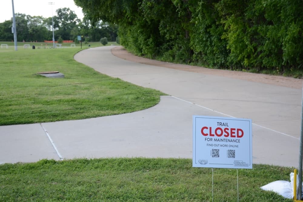 Creek stabilization underway along Coppell's Andrew Brown Park West trail