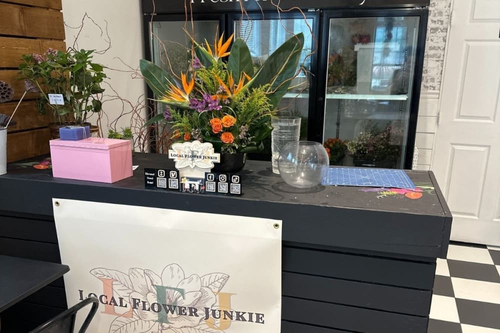 The Caffeine Collective houses other small businesses such as Local Flower Junkie. (Courtesy The Caffeine Collective) 