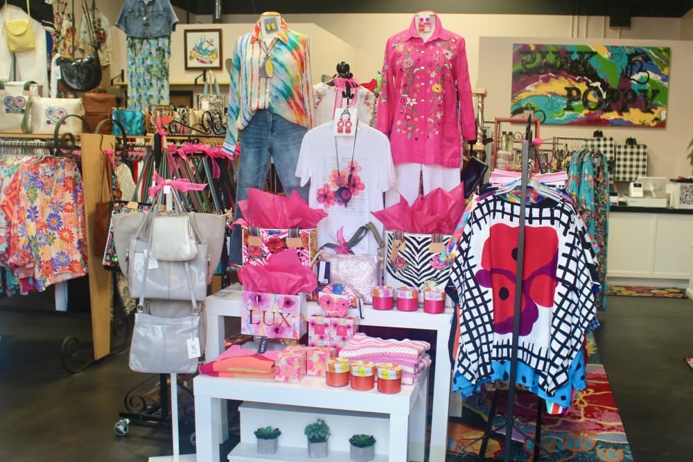 Pink Poppy Artisans Boutique colors Georgetown with local gifts, goods