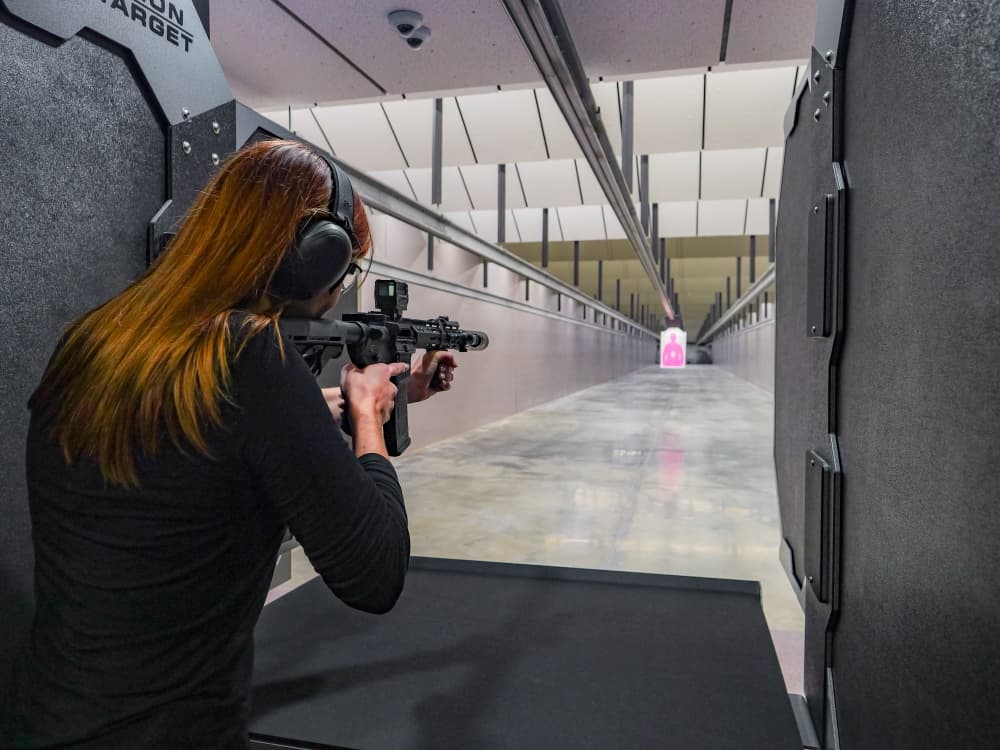 100 yard indoor rifle range