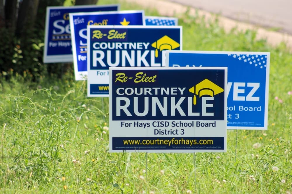 Unofficial results show incumbent Courtney Runkle, Geoff Seibel to take Hays CISD Single-Member District 3, Trustee At-Large seats