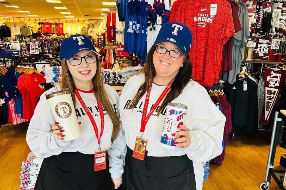 Rally House sells officially licensed sports apparel, including jerseys, hats and T-shirts. (Courtesy Rally House)