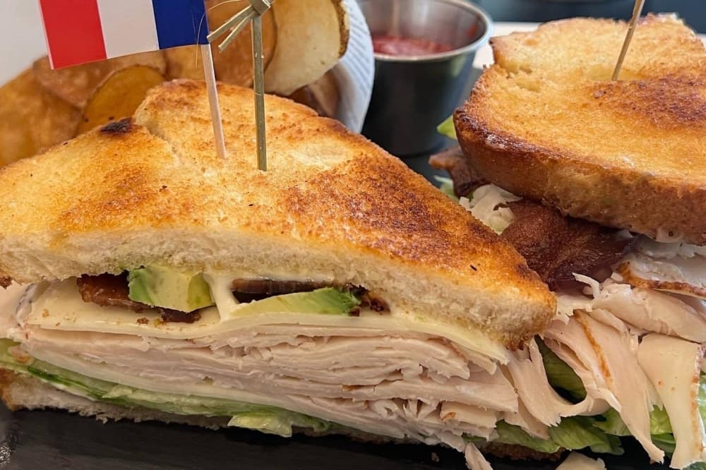 Club sandwich from La Parisienne. 
