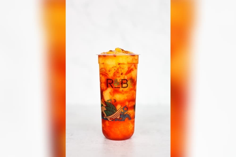 Picture of a yellow and red slushy