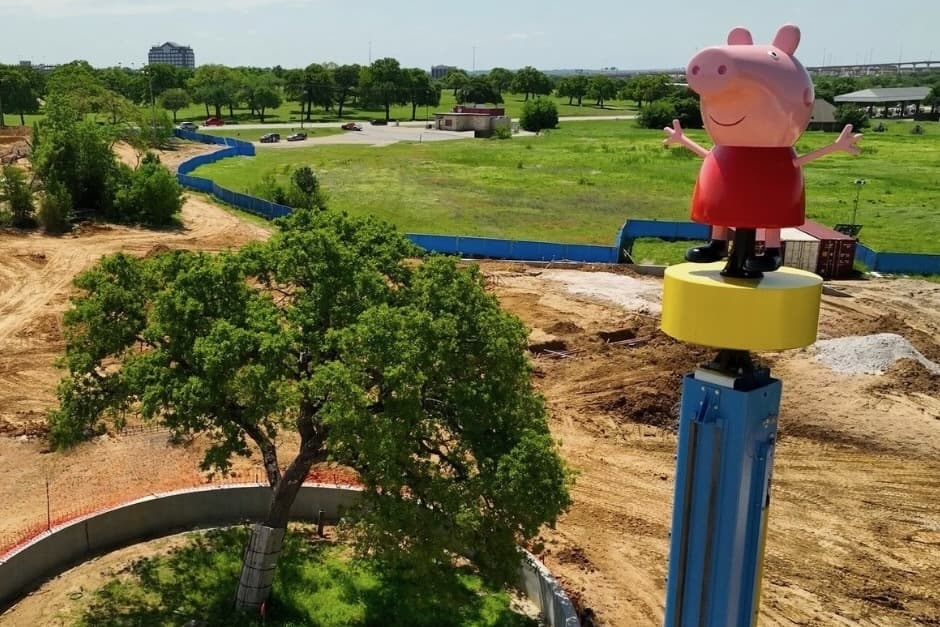 Peppa Pig's Balloon Ride installed at the Peppa Pig Theme Park in North Richland Hills.