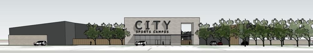 Picture of an artist rendering of a multi-sports building.