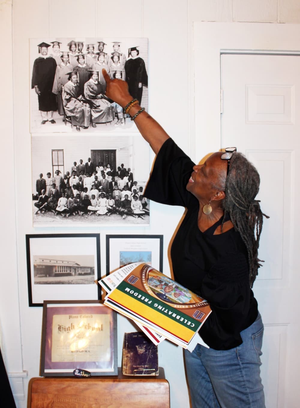 The museum features exhibits and information on the history of the African American in Plano. (Karen Chaney/Community Impact)