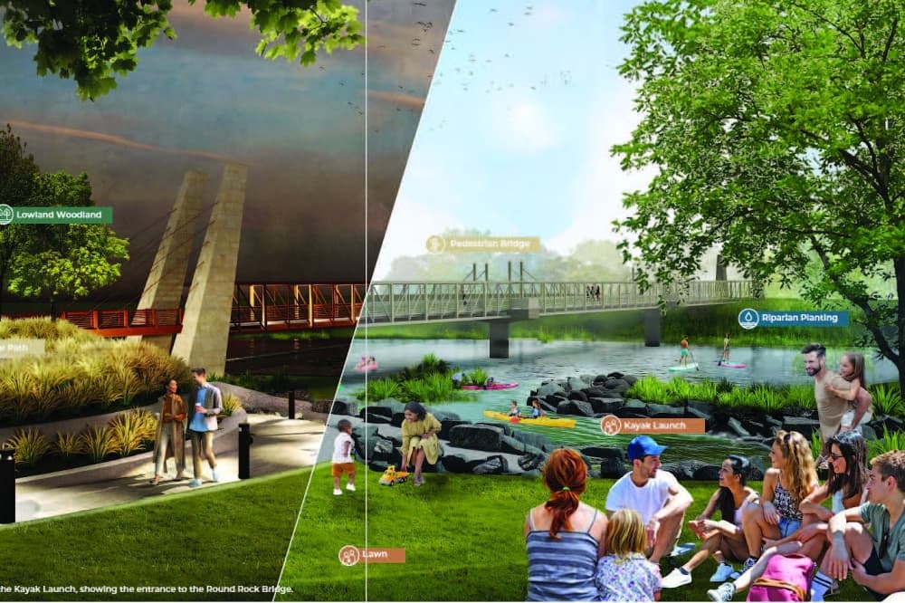 Funding agreement for trail furthers progress on new downtown park in Round Rock