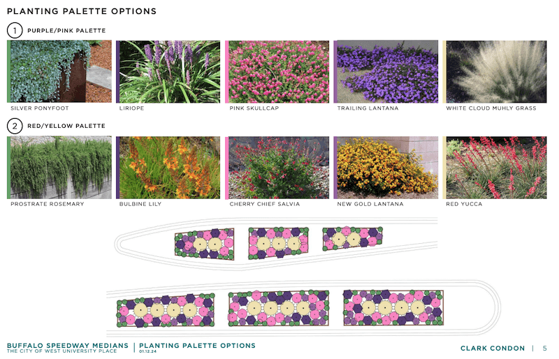 A rendering of planters that will go along the esplanade