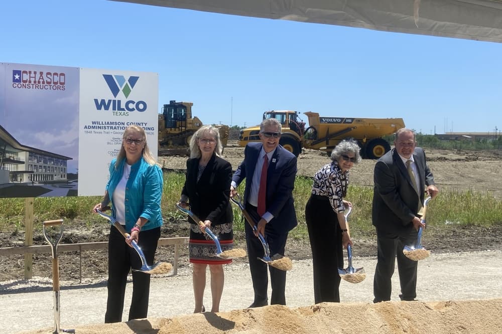 Williamson County officials break ground on new administration building in Georgetown