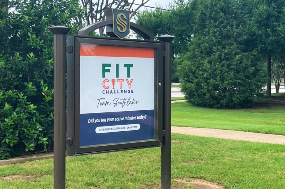 Fity City Challenge sign