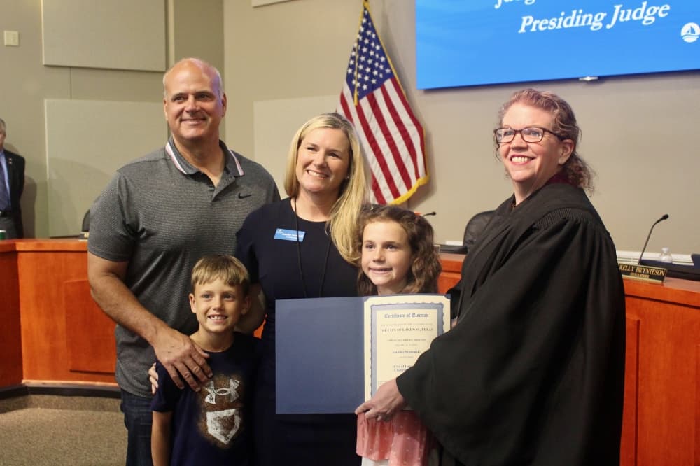 Jennifer Szimanski was elected to council in 2022 and will serve her second term. (Kameryn Griesser/Community Impact)