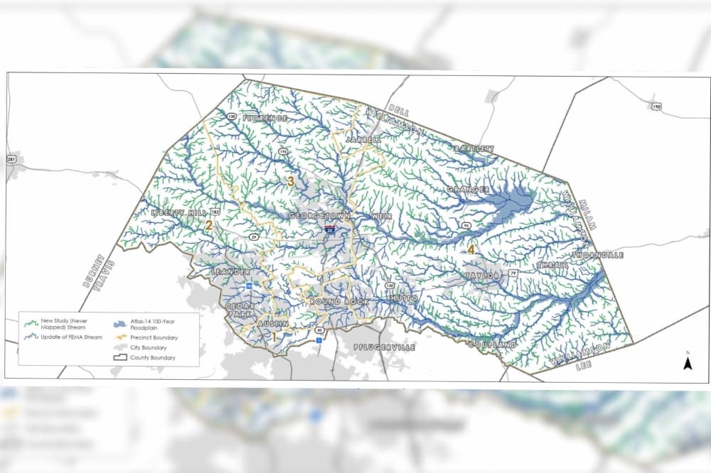 Williamson County Commissioners Court receives updates on Atlas 14 flood plain study
