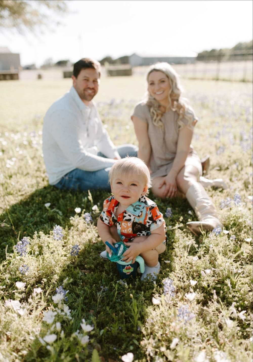 Summer Bailey, her husband and their son